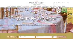 Desktop Screenshot of maximus-resort.cz
